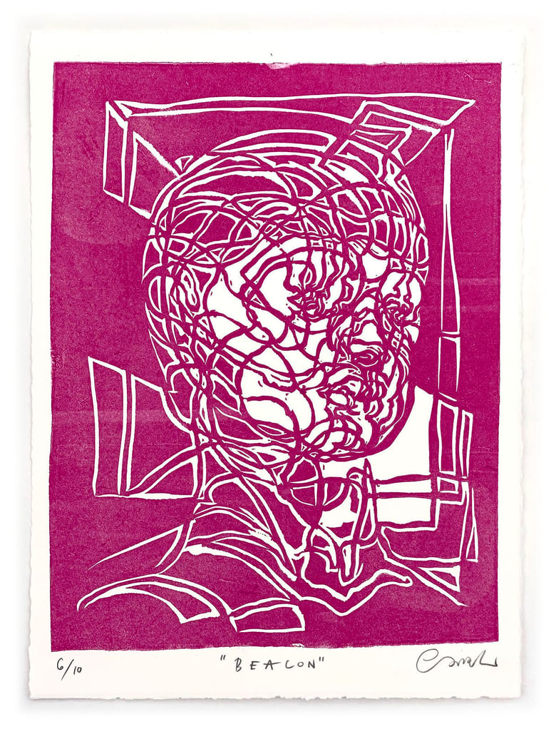 Image of "Beacon" (6/10) – Limited Edition Linocut