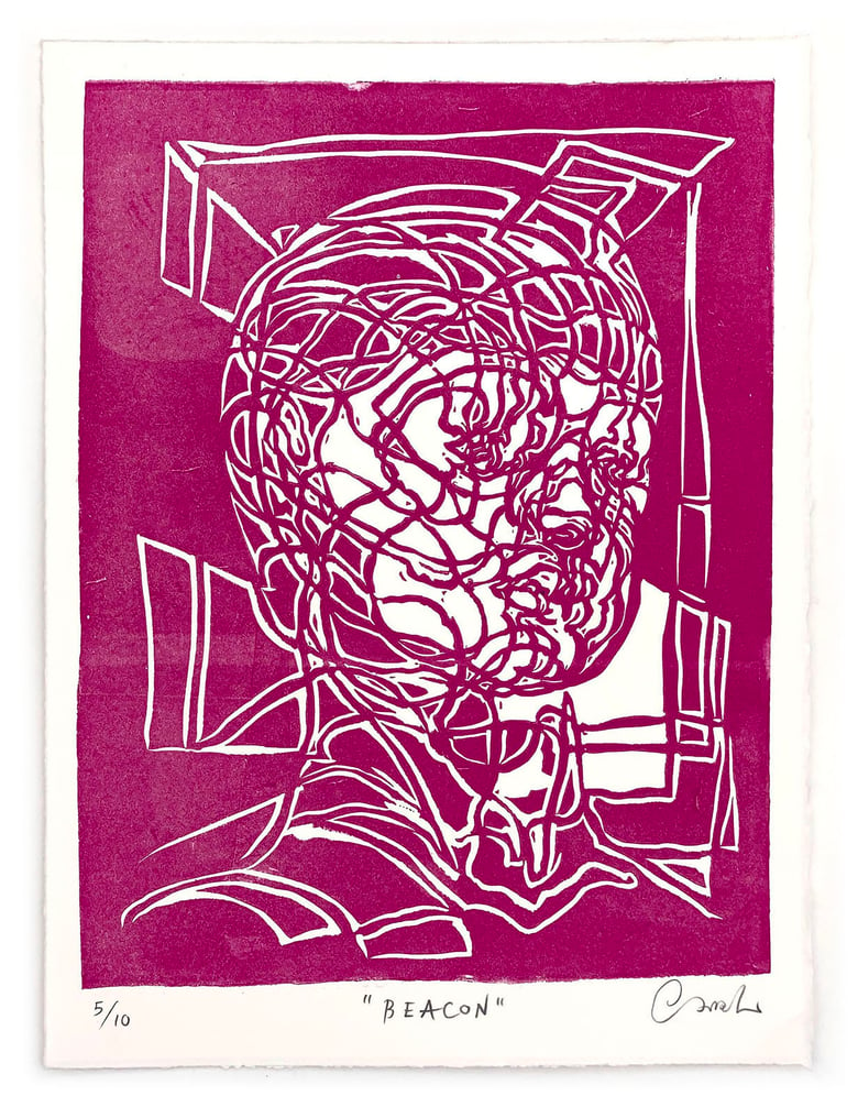 Image of "Beacon" (5/10) – Limited Edition Linocut