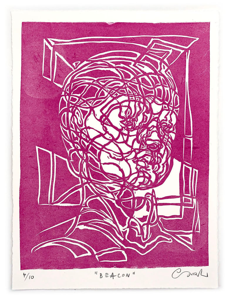 Image of "Beacon" (4/10) – Limited Edition Linocut