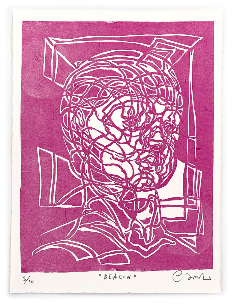 Image of "Beacon" (3/10) – Limited Edition Linocut