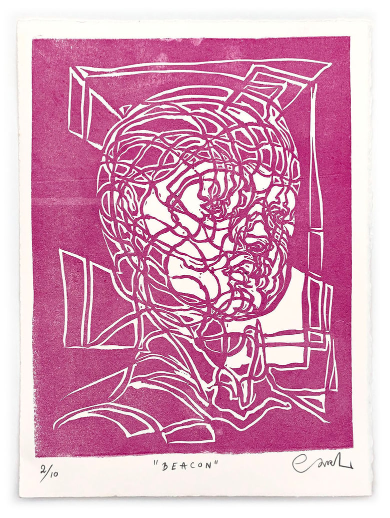 Image of "Beacon" (2/10) – Limited Edition Linocut