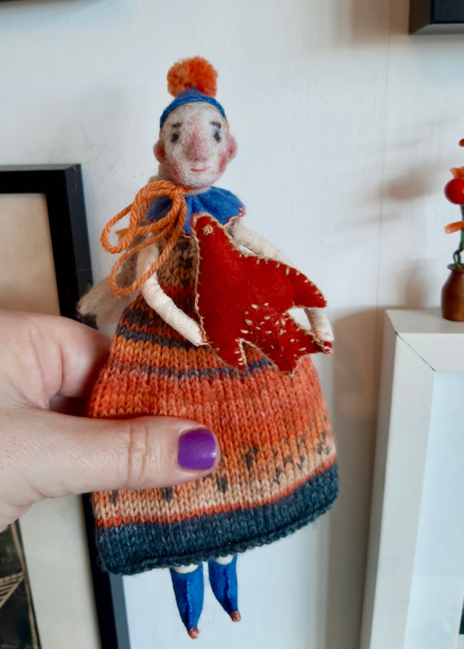 SALE ~ Hope ~ Circus Art doll ~ handmade 