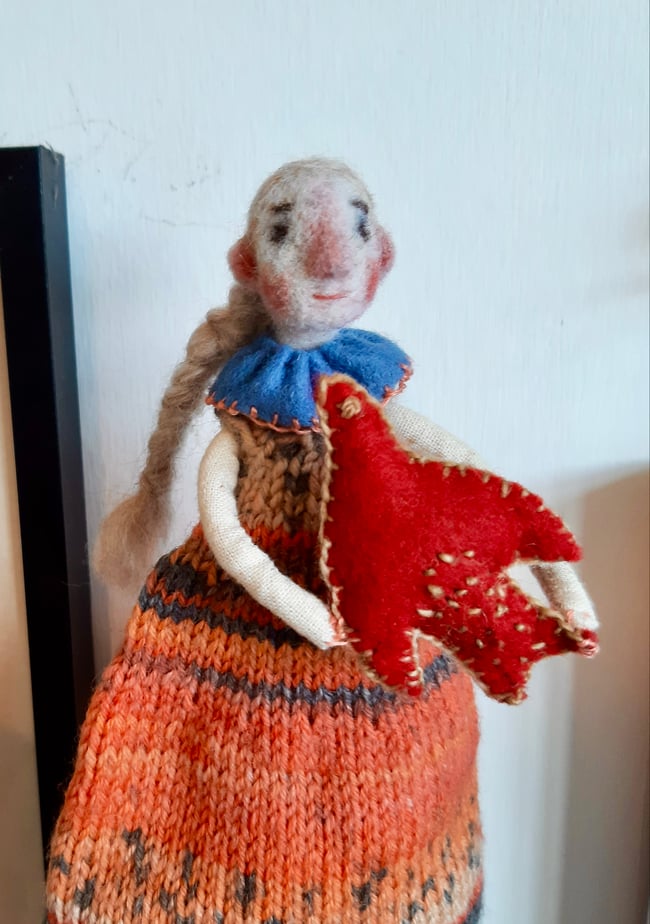 SALE ~ Hope ~ Circus Art doll ~ handmade 