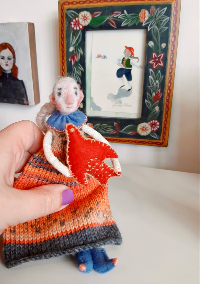 SALE ~ Hope ~ Circus Art doll ~ handmade 