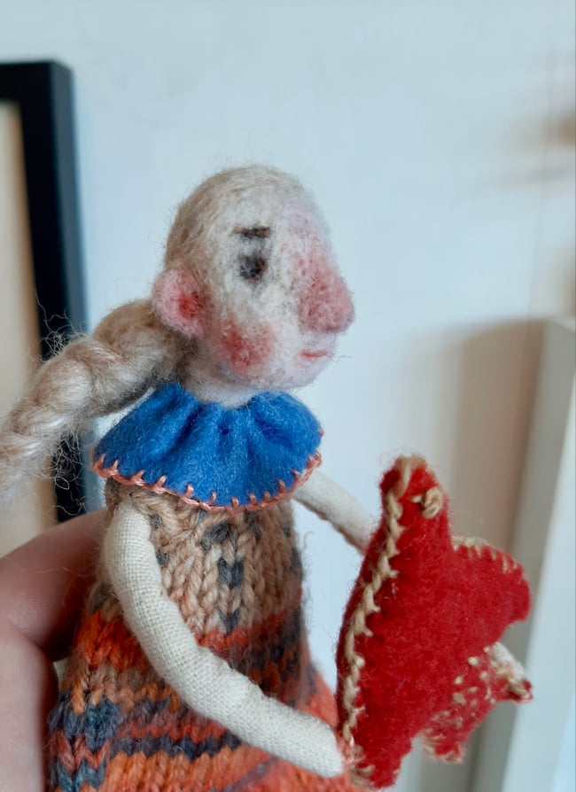 SALE ~ Hope ~ Circus Art doll ~ handmade 