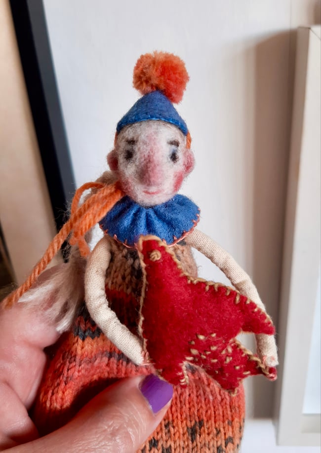 SALE ~ Hope ~ Circus Art doll ~ handmade 
