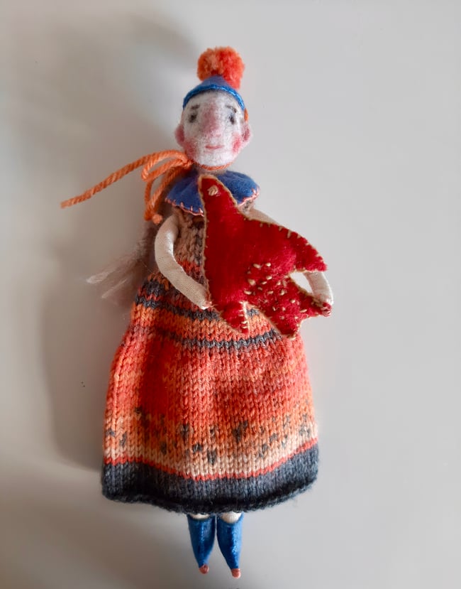 SALE ~ Hope ~ Circus Art doll ~ handmade 