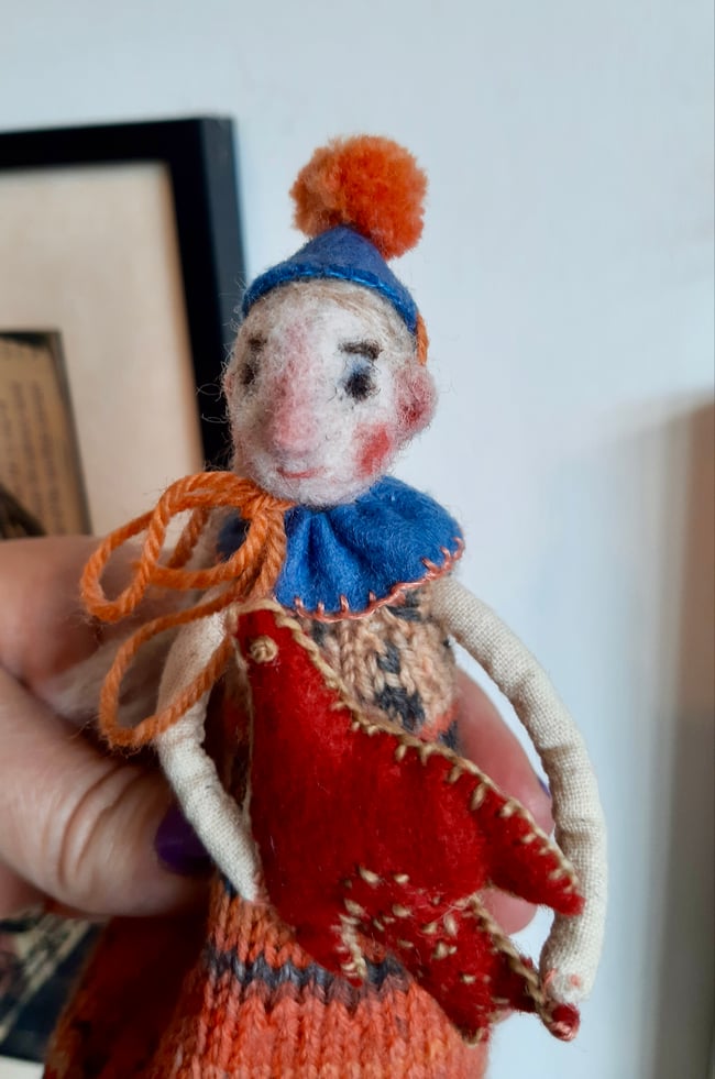 SALE ~ Hope ~ Circus Art doll ~ handmade 