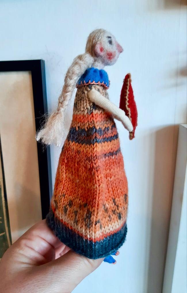 SALE ~ Hope ~ Circus Art doll ~ handmade 