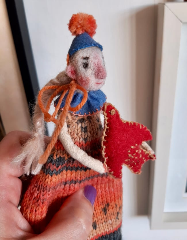 SALE ~ Hope ~ Circus Art doll ~ handmade 