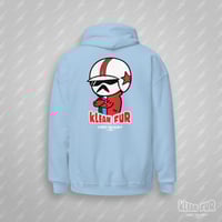 Image 3 of STUNT DOUBLE - BACK - BLUE - HOODIE