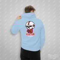 Image 1 of STUNT DOUBLE - BACK - BLUE - HOODIE