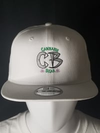 Image 3 of Cannabis bear  snapback hat comes in two colors black, Gray
