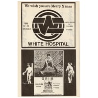 Image 1 of GRIM / WHITE HOSPITAL (magazine cut out ad)