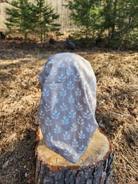 Image 1 of Cotton Tichel in Taupe & Branches