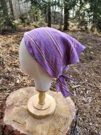 Image 1 of Linen Crown Cover in Purple Array