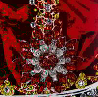 Image 3 of Prestige A3 Jewelled Red and Yellow Crown in 3D box frame