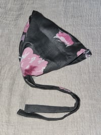 Image 2 of Linen Crown Cover in Slate with Peonies