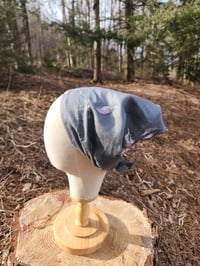 Image 1 of Linen Crown Cover in Slate with Peonies