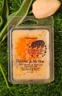 Image 1 of Peaches & Me Time - A Rockytop Wax Works exclusive custom houseblend fragrance 