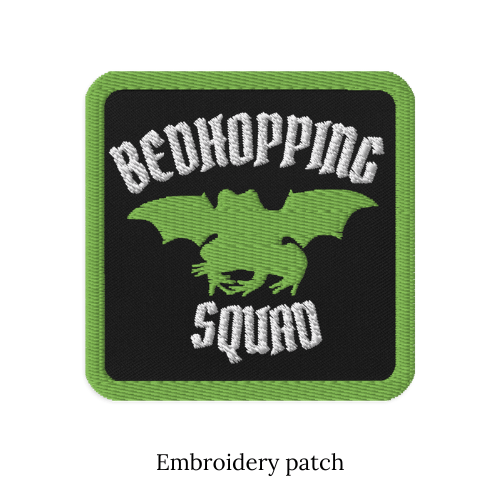 Image of Officially licensed fourth wing Bed hopping squad Embroidered patches  