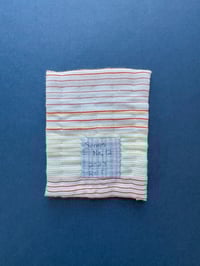 Image 3 of Scraps No. 12 - Tiny hand sewn art quilt 