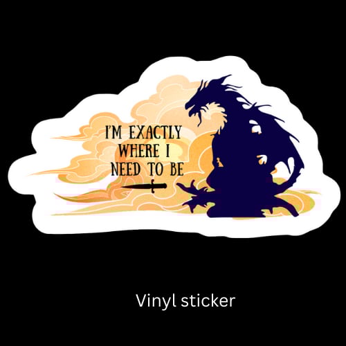 Image of Officially licensed Fourth wing vinyl stickers 