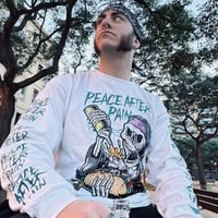 Image 2 of LONGSLEEVE SPICY THRASH - WHITE
