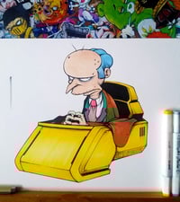 PROFESSOR BURNS ORIGINAL ART SIGNED