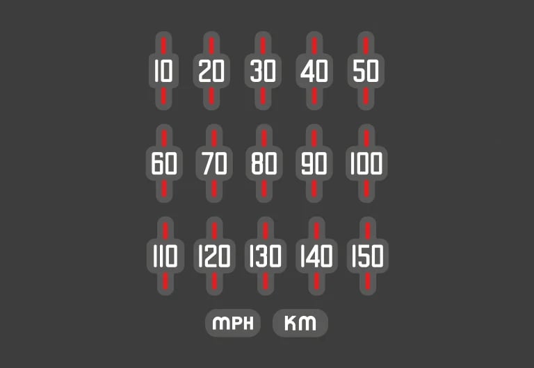Image of Speedo conversion number stickers