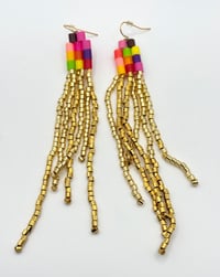 Image 1 of Fall Gold Earrings 