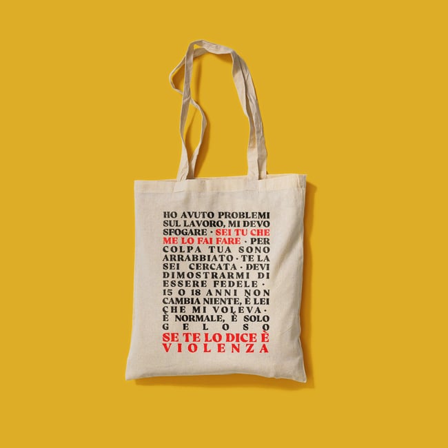 "SE TE LO DICE È VIOLENZA" Tote Bag
