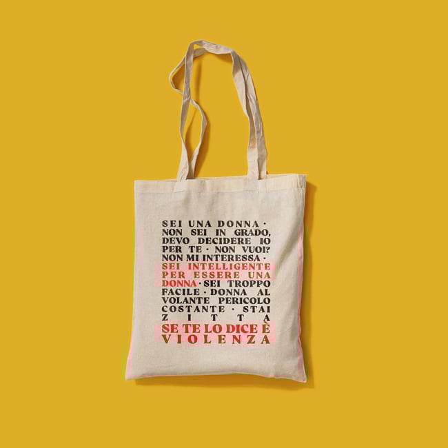 "SE TE LO DICE È VIOLENZA" Tote Bag
