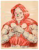 Image of "Smoking Doom" Original Colored Pencil Drawing (unframed)