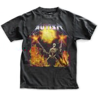 Image 1 of Autism Funny Skeleton Meme Unisex T-Shirt