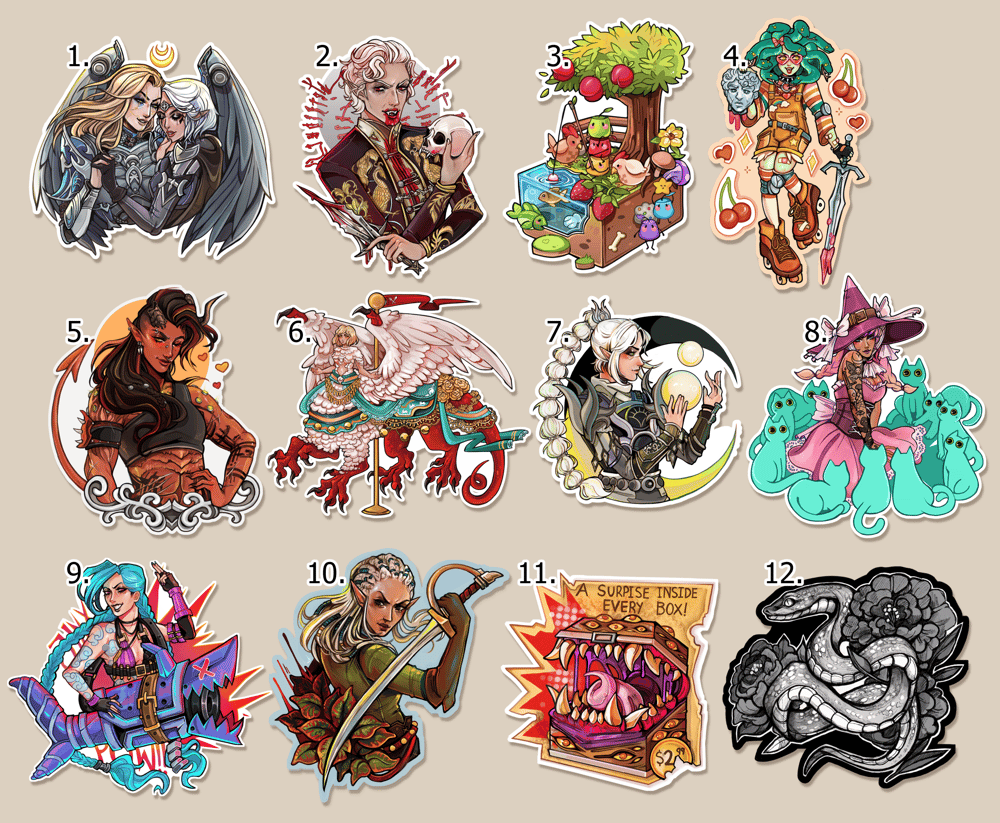 Limited Sticker Club Designs | Vinyl Stickers!