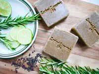 Image 2 of Rosemary Jasmine Tea Handmade Cold Processed Soap