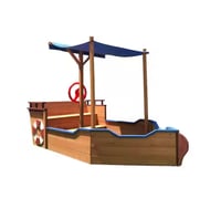 Image 5 of Hudson Pirate Ship Sandbox With Canopy