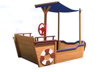 Image 4 of Hudson Pirate Ship Sandbox With Canopy