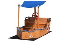 Image 1 of Hudson Pirate Ship Sandbox With Canopy