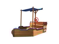 Image 7 of Hudson Pirate Ship Sandbox With Canopy