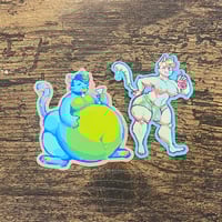 Balloon Weed Cat + Buff Lemon Cat Sticker