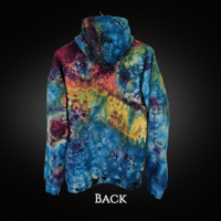 Image 2 of Ice Dyed Mandala Adult (Large) Unisex Hoodie