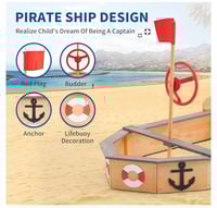 Image 6 of Winslow Wooden Pirate Sandbox