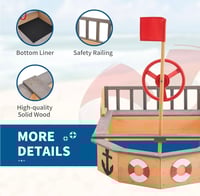 Image 3 of Winslow Wooden Pirate Sandbox