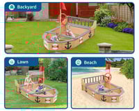 Image 5 of Winslow Wooden Pirate Sandbox