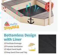 Image 5 of Winslow Pirate Sandbox With Canopy