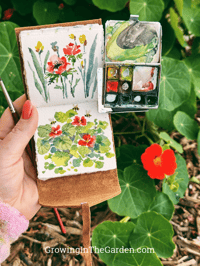 Image 1 of "Painting in the Garden" – A Plein-Air Watercolor Experience