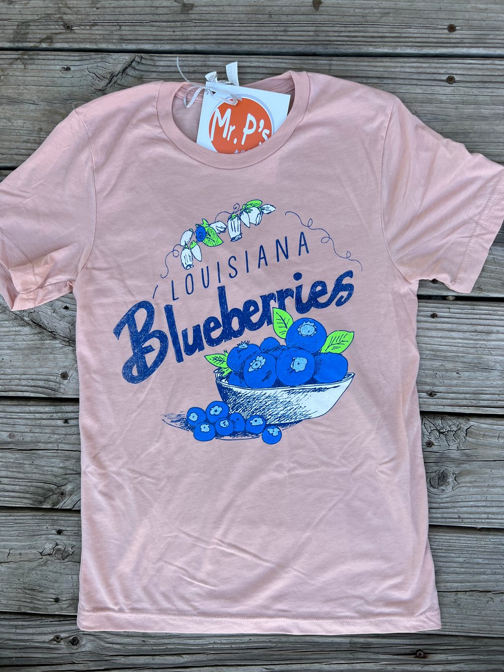 Image of Adult Blueberries Short Sleeve Tee