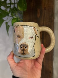 Image 1 of custom pet portait mugs
